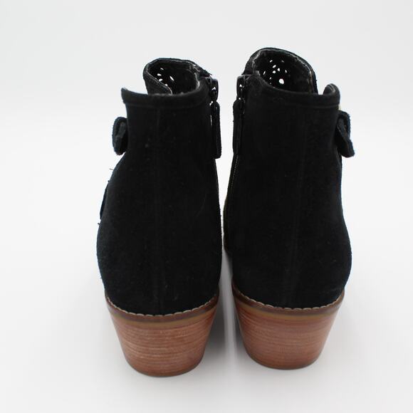 Cole Haan Grand Booties Womens 9.5 Black Leather Perforated Ankle Boots Comfort - Picture 3 of 13